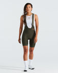 Specialized Women's Prime Bib Shorts - Dark Moss Green