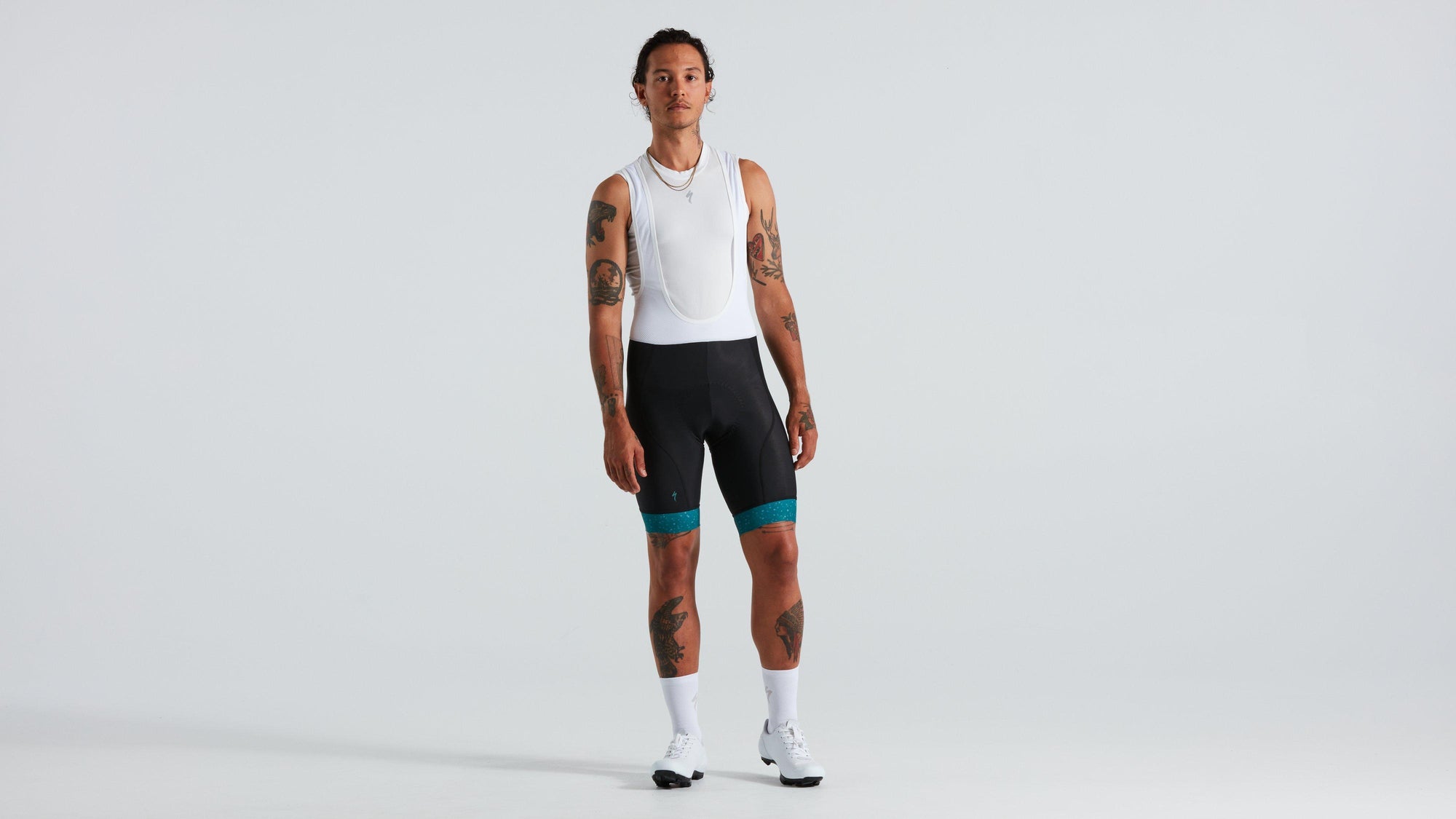 Specialized Men's RBX Logo Bib Shorts - Tropical Teal