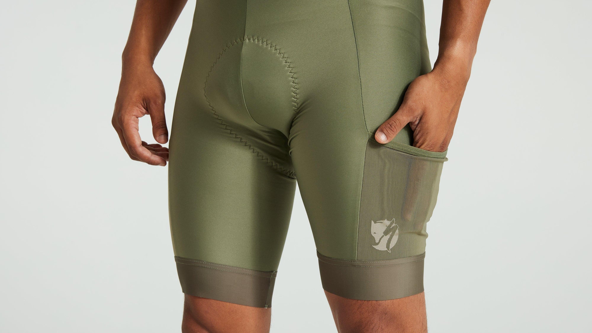 Specialized Men's Fjällräven Adventure Bib Shorts w/ SWAT™ - Green