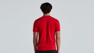 Specialized Men's Wordmark T-Shirt - Flo Red