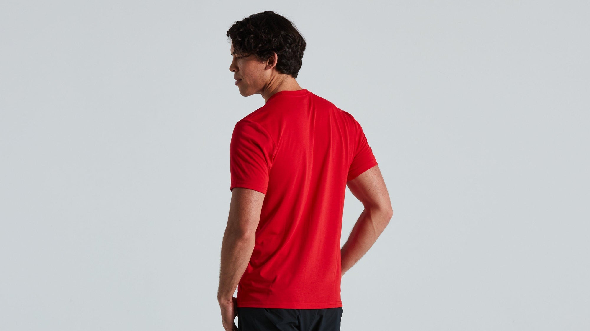Specialized Men's Wordmark T-Shirt - Flo Red