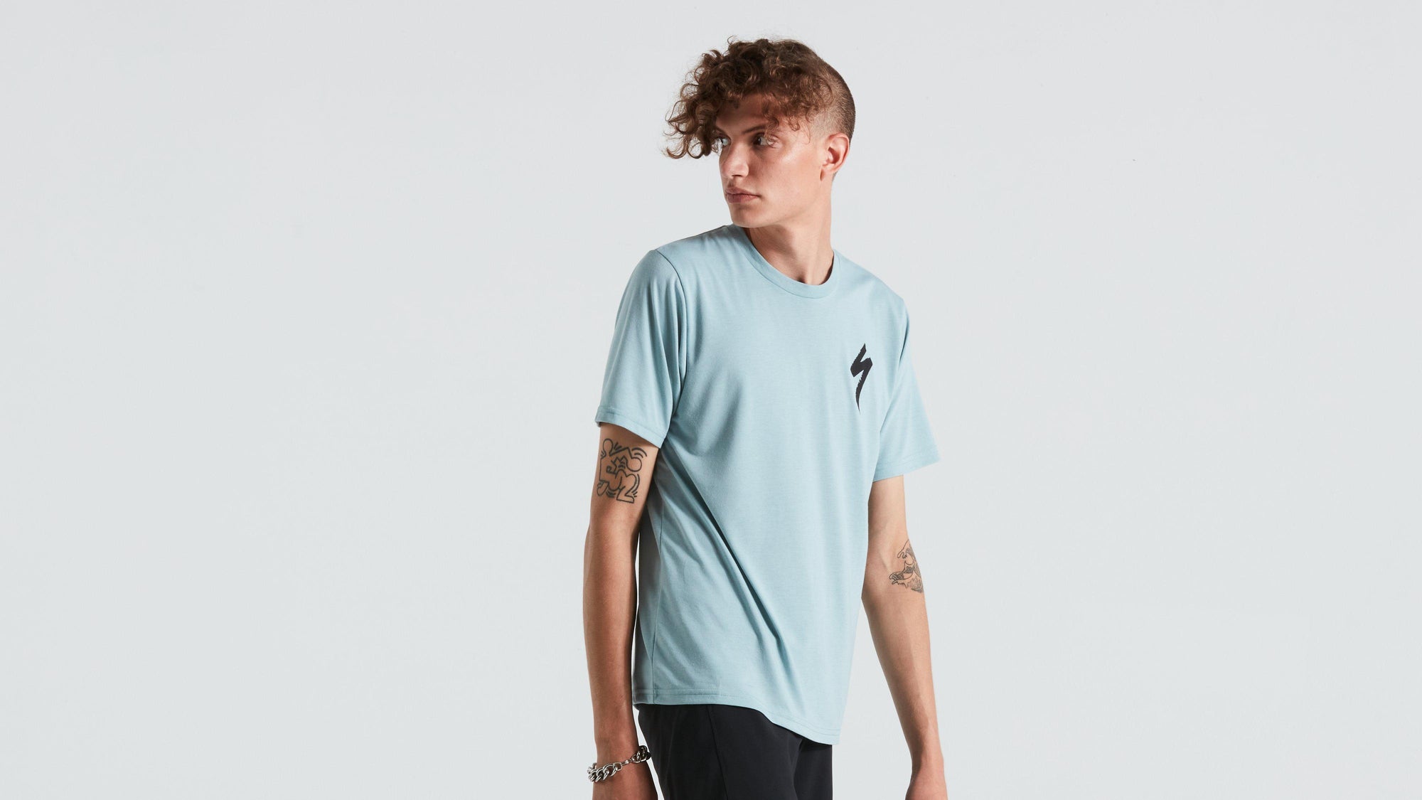 Specialized Men's S-Logo Short Sleeve T-Shirt - Arctic Blue