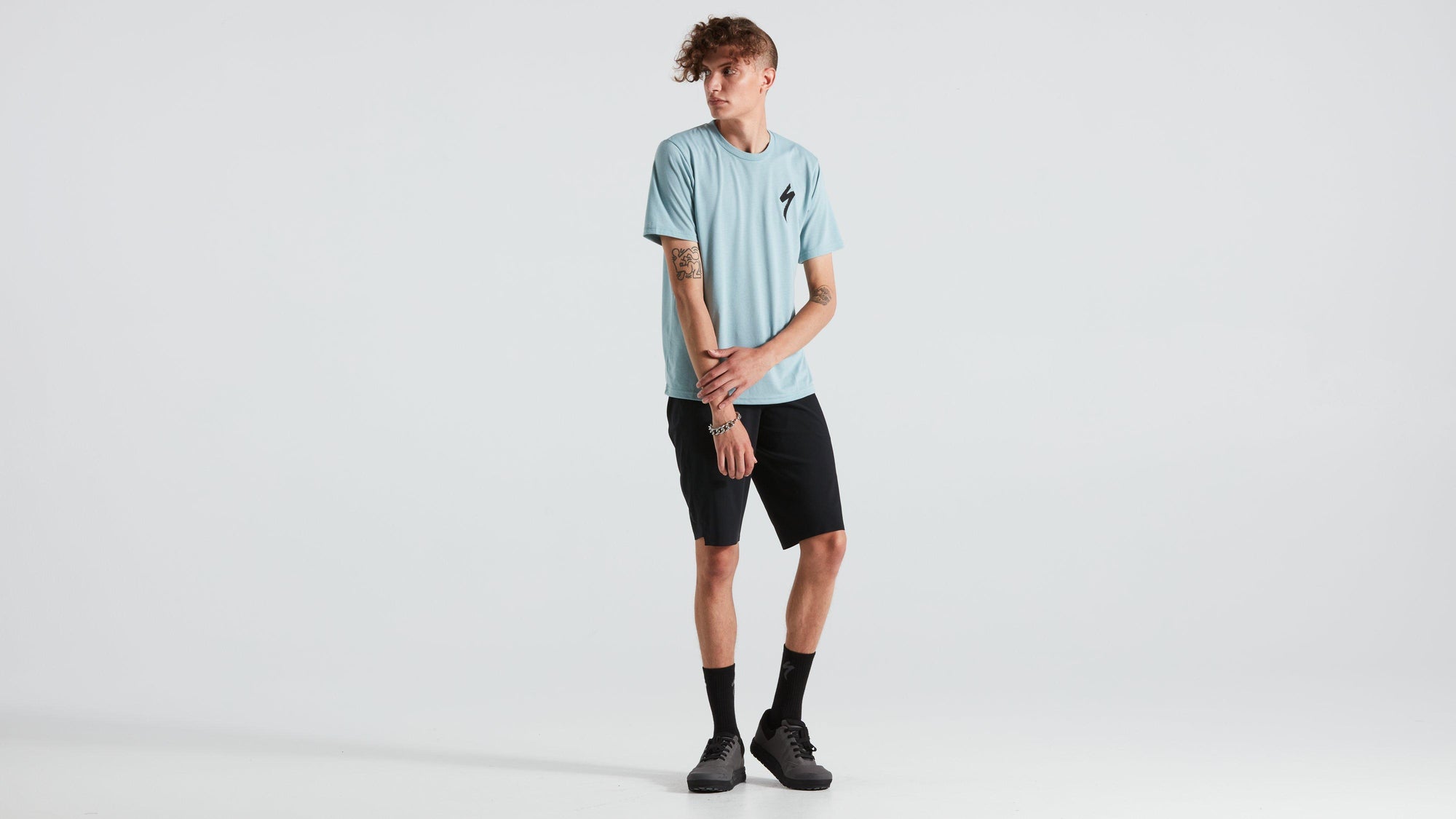 Specialized Men's S-Logo Short Sleeve T-Shirt - Arctic Blue
