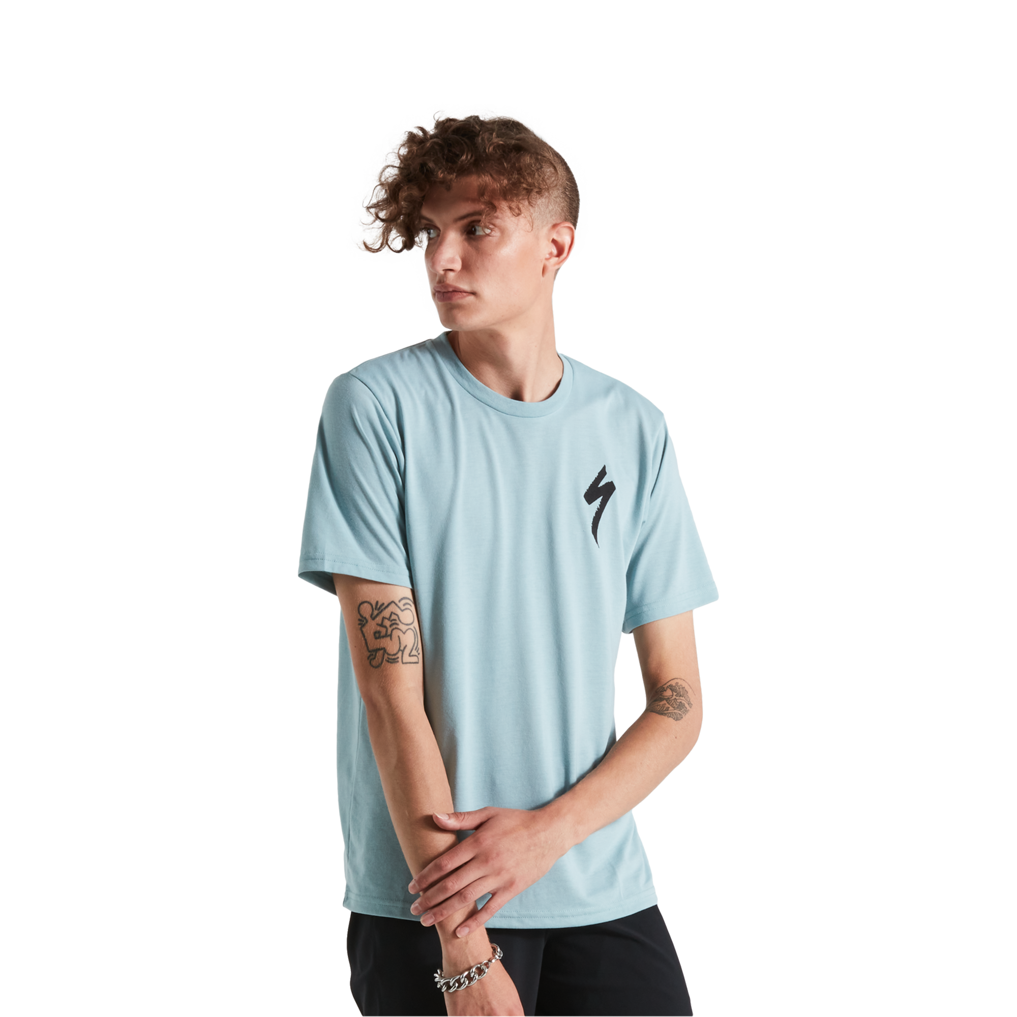 Specialized Men's S-Logo Short Sleeve T-Shirt - Arctic Blue