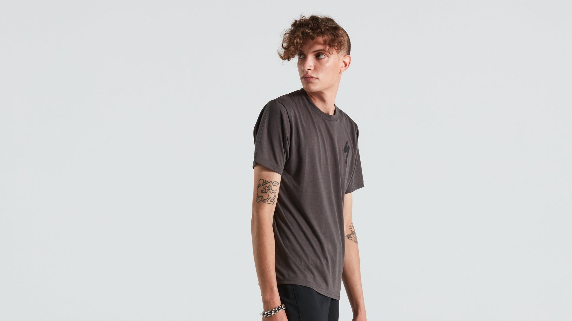 Specialized Men's S-Logo Short Sleeve T-Shirt - Charcoal