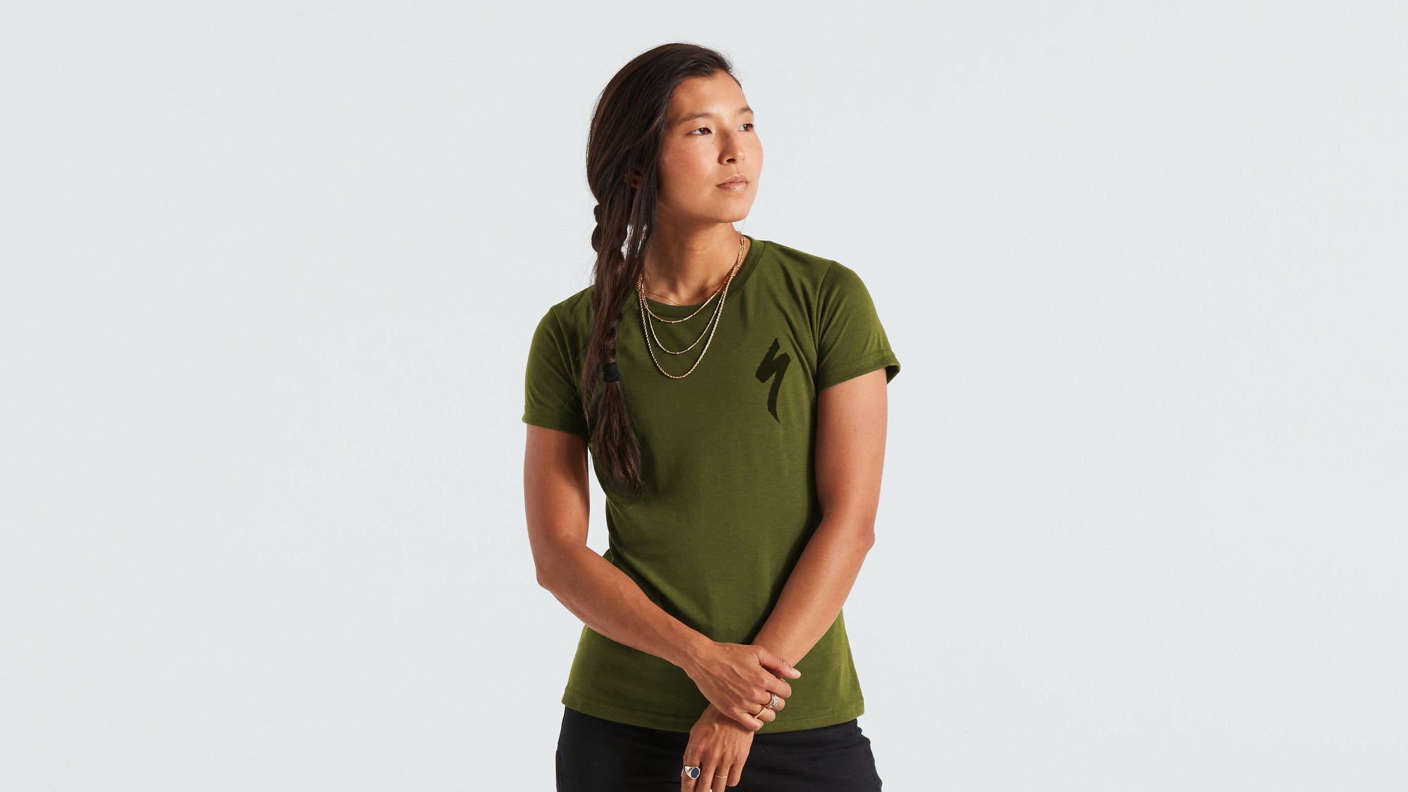 Specialized Women's S-Logo Short Sleeve T-Shirt - Olive Green