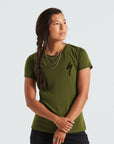 Specialized Women's S-Logo Short Sleeve T-Shirt - Olive Green