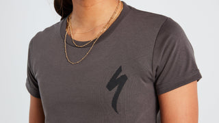 Specialized Women's S-Logo Short Sleeve T-Shirt - Charcoal