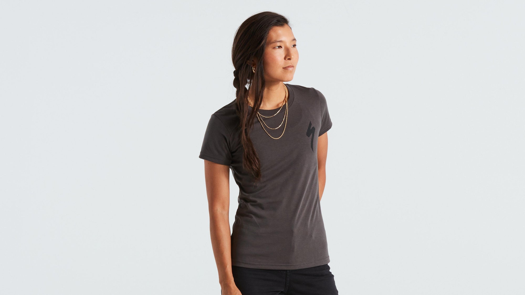 Specialized Women's S-Logo Short Sleeve T-Shirt - Charcoal