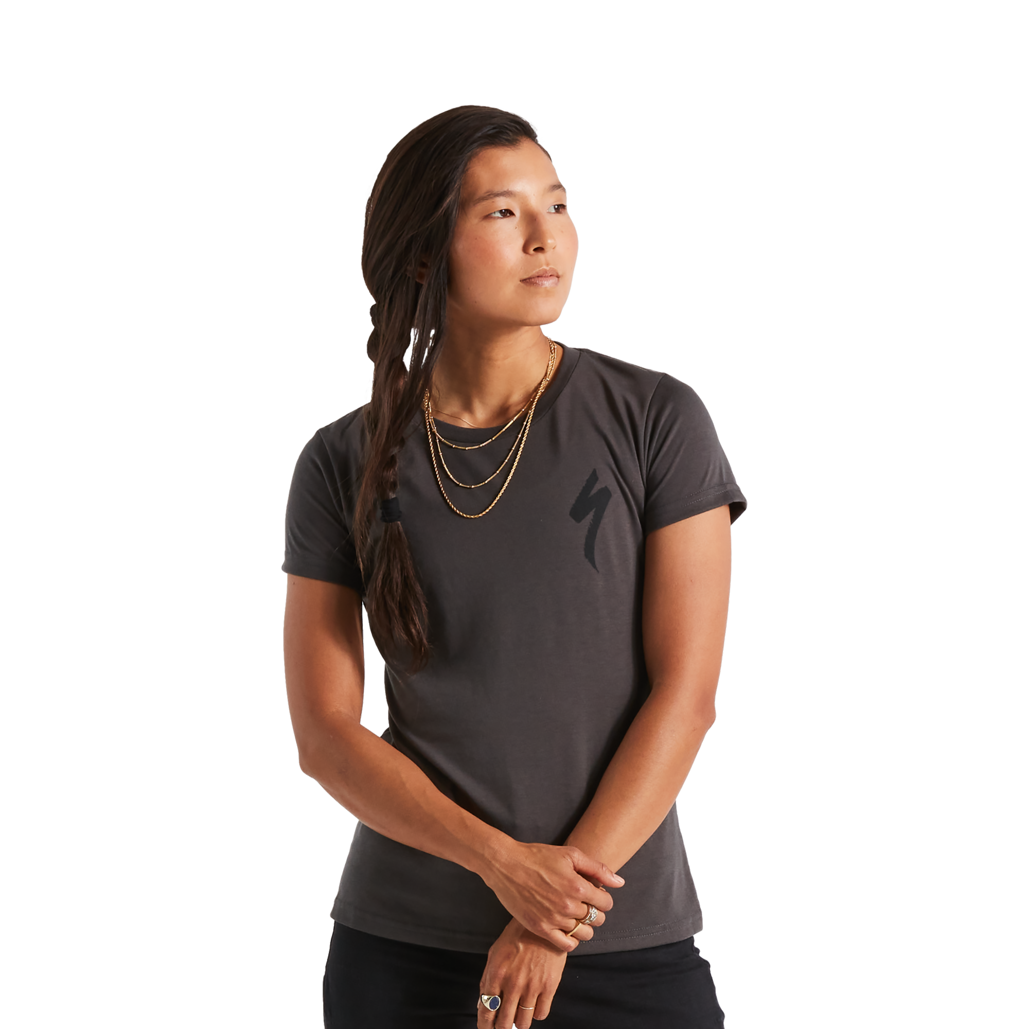 Specialized Women's S-Logo Short Sleeve T-Shirt - Charcoal