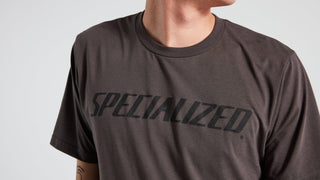 Specialized Men's Wordmark Short Sleeve T-Shirt - Charcoal