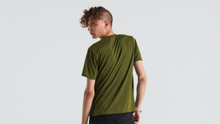 Specialized Men's Wordmark Short Sleeve T-Shirt - Olive Green