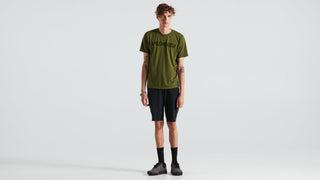 Specialized Men's Wordmark Short Sleeve T-Shirt - Olive Green