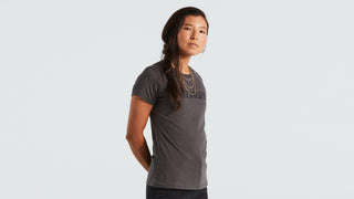 Specialized Women's Wordmark Short Sleeve T-Shirt - Charcoal