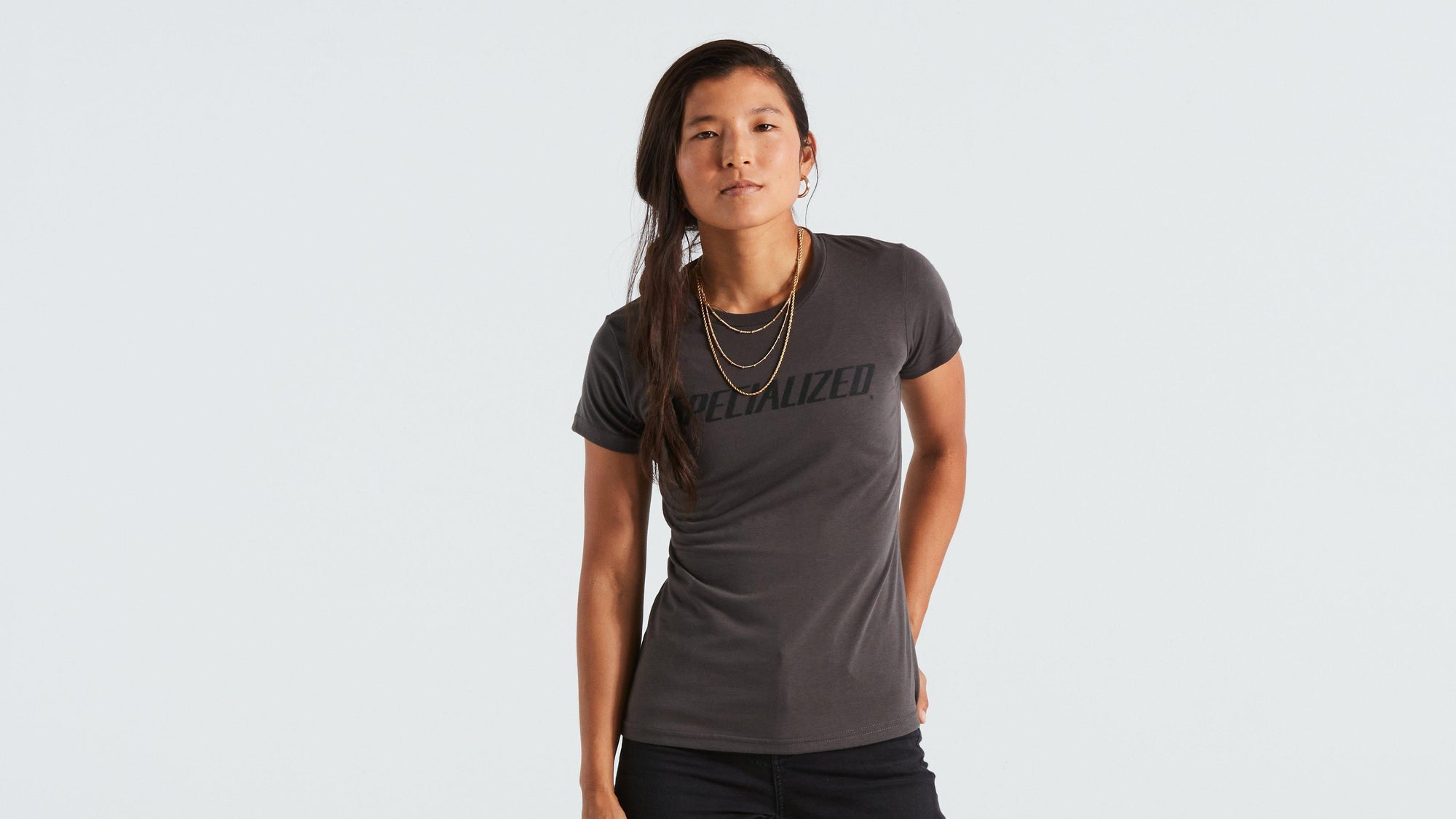 Specialized Women's Wordmark Short Sleeve T-Shirt - Charcoal