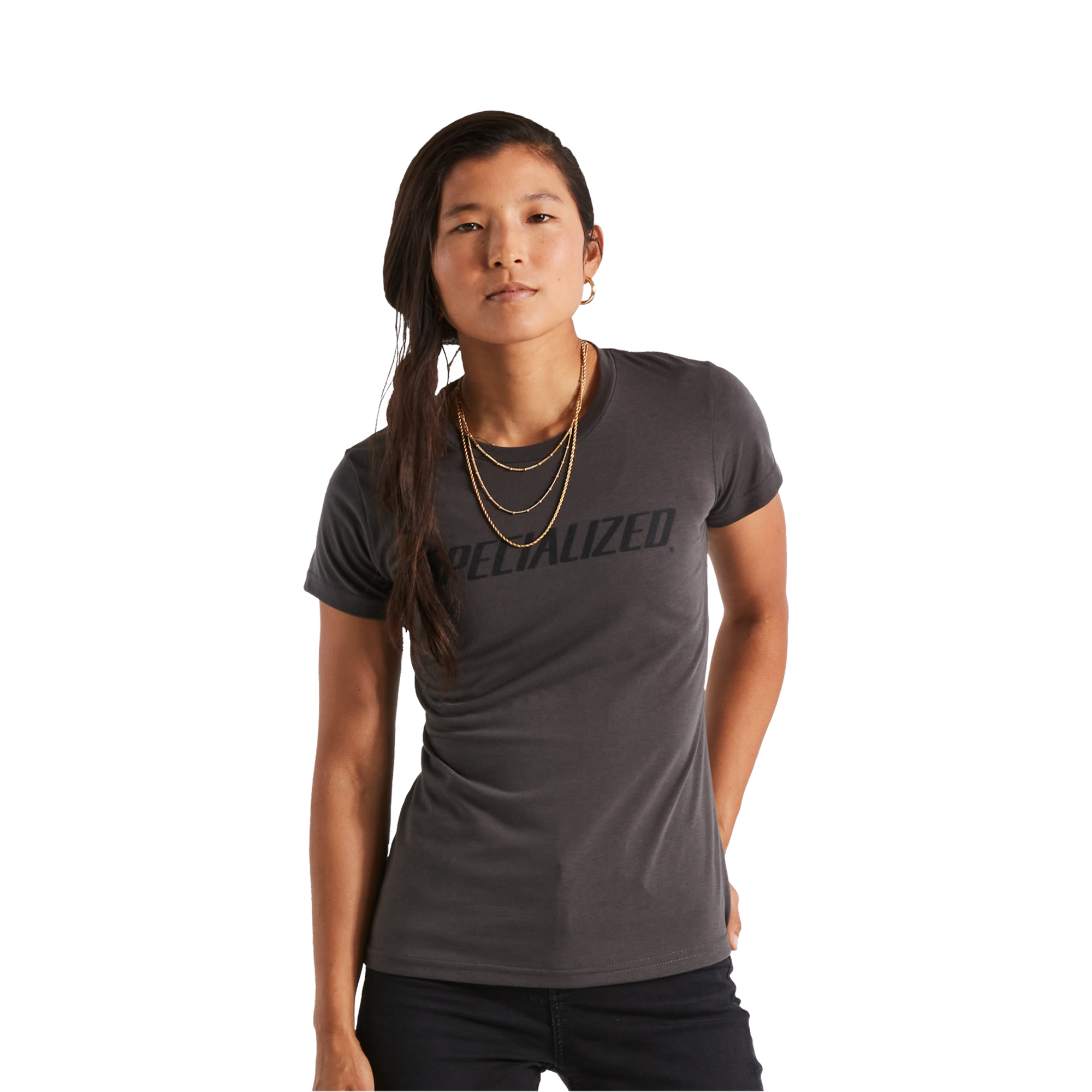 Specialized Women's Wordmark Short Sleeve T-Shirt - Charcoal