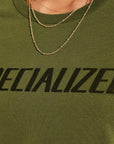 Specialized Women's Wordmark Short Sleeve T-Shirt - Olive Green