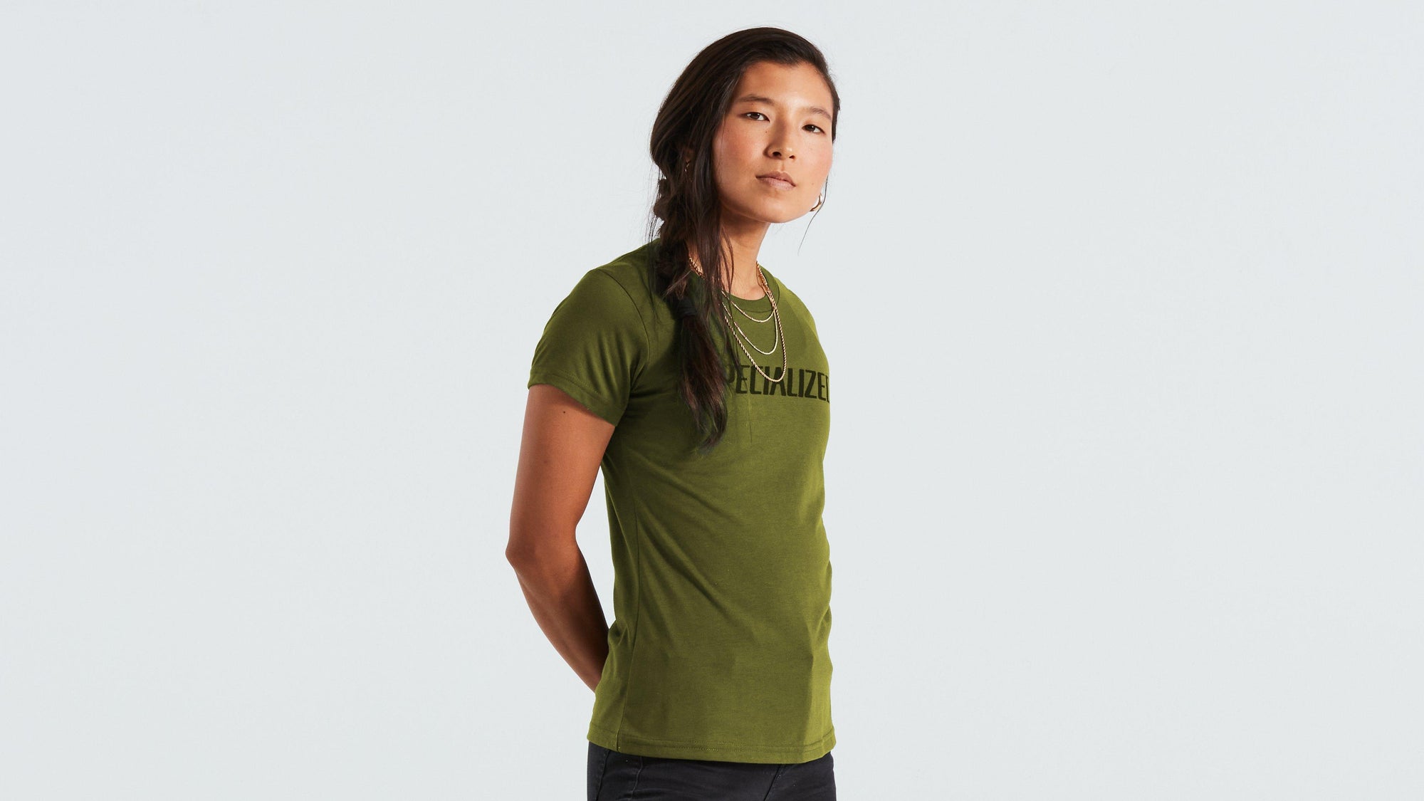 Specialized Women's Wordmark Short Sleeve T-Shirt - Olive Green