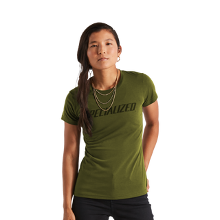 Specialized Women's Wordmark Short Sleeve T-Shirt - Olive Green