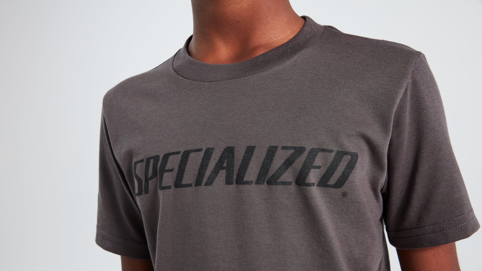 Specialized Youth Wordmark Short Sleeve T-Shirt - Charcoal