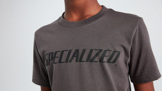 Specialized Youth Wordmark Short Sleeve T-Shirt - Charcoal