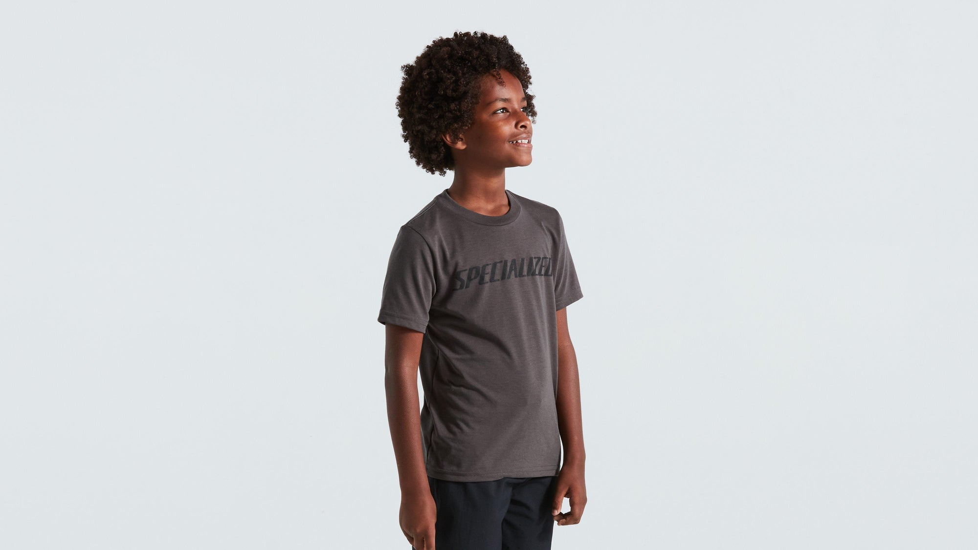 Specialized Youth Wordmark Short Sleeve T-Shirt - Charcoal
