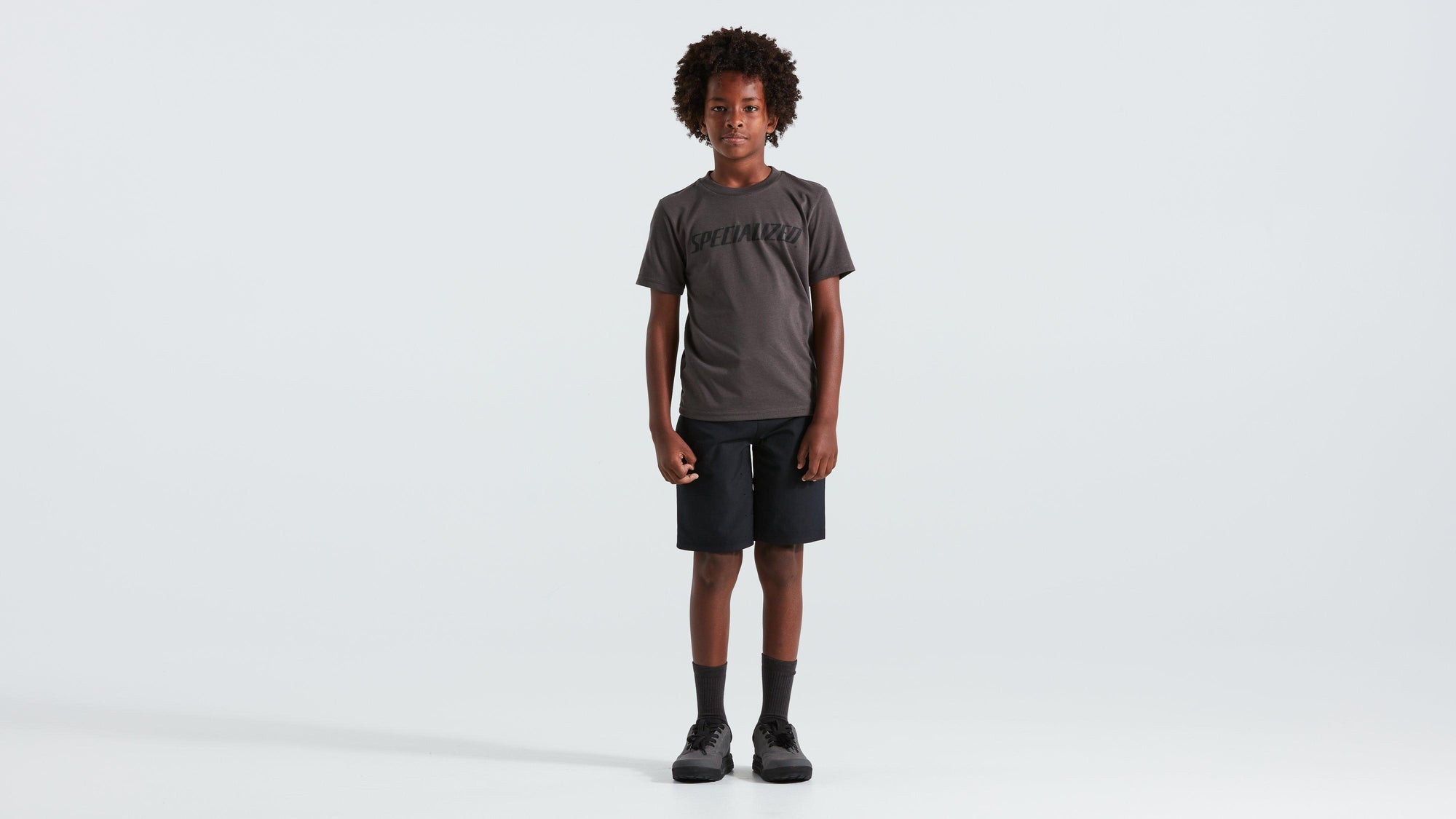 Specialized Youth Wordmark Short Sleeve T-Shirt - Charcoal