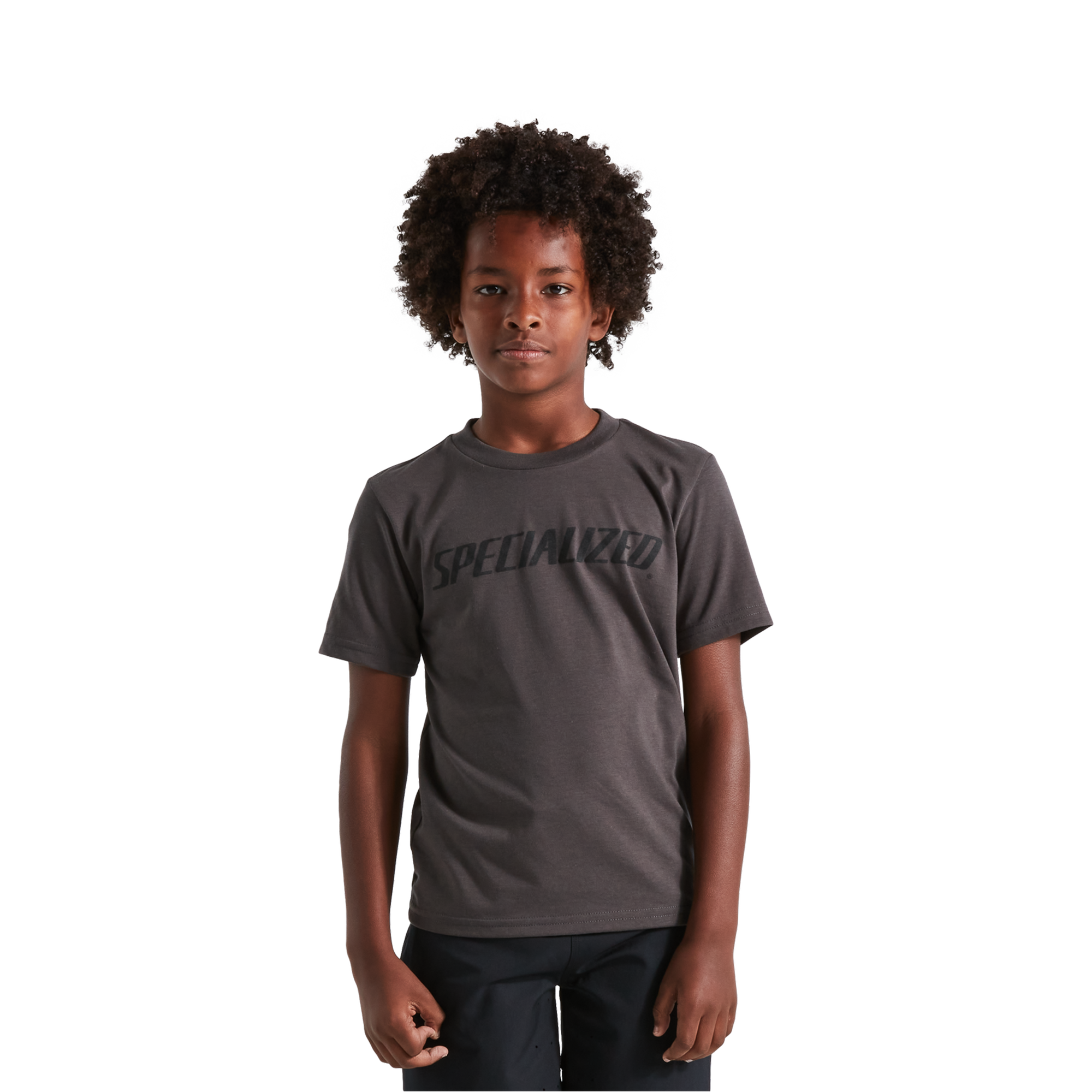 Specialized Youth Wordmark Short Sleeve T-Shirt - Charcoal
