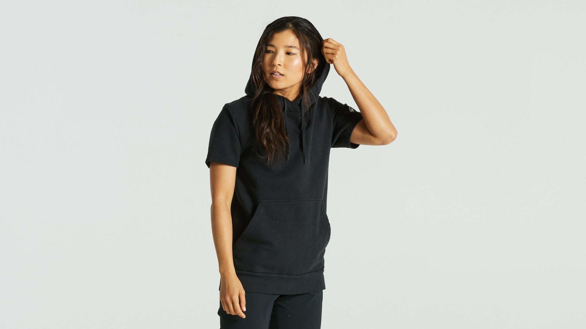 Specialized Women's Legacy Short Sleeve Hoodie - Black