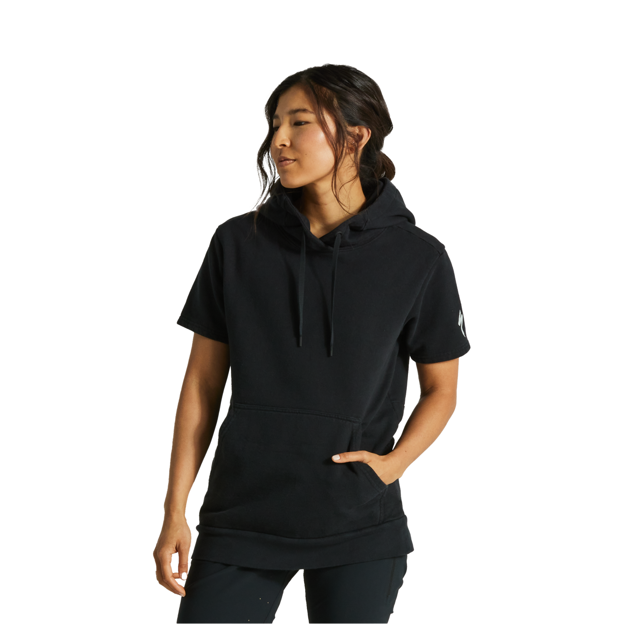 Specialized Women's Legacy Short Sleeve Hoodie - Black