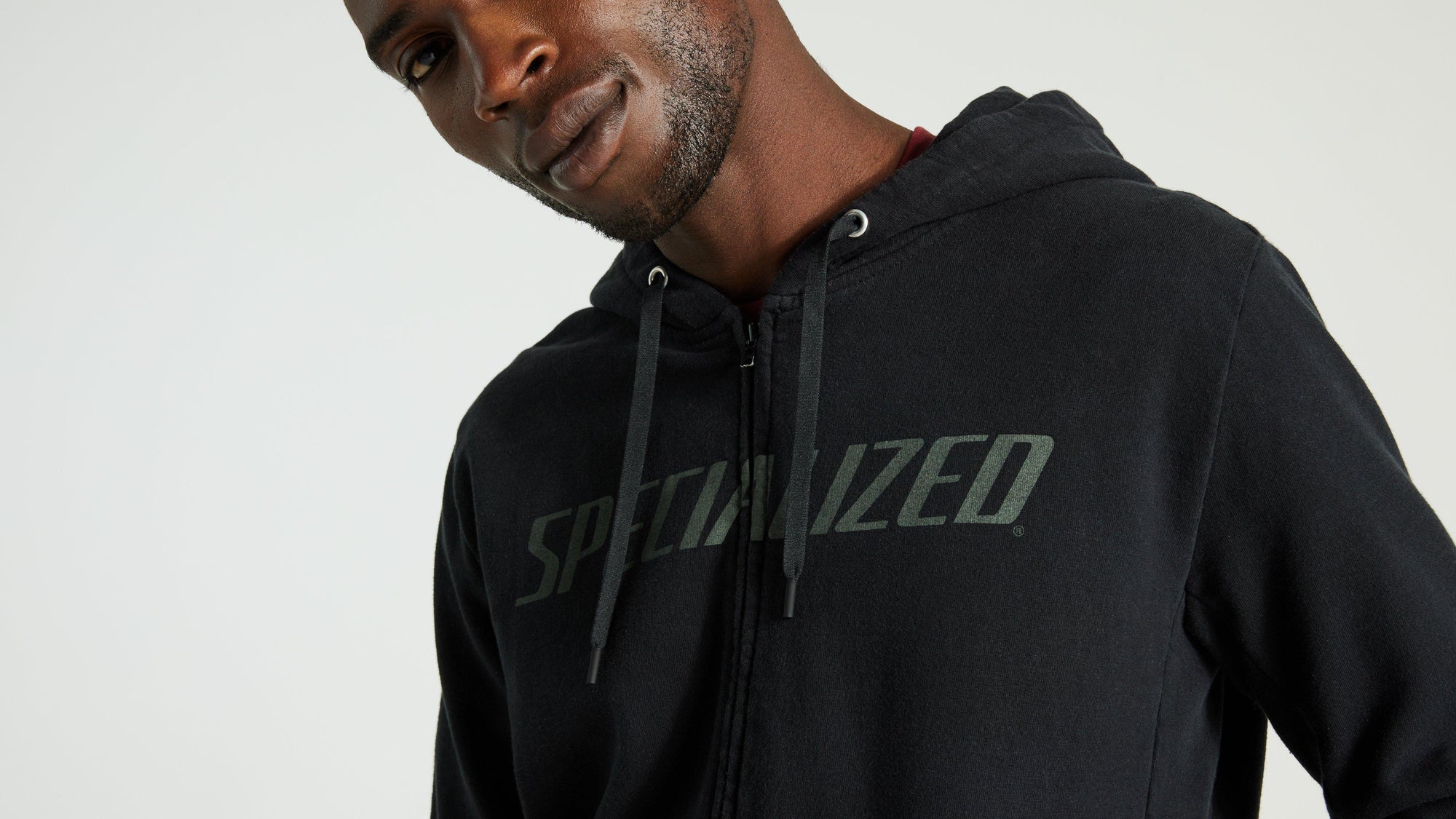 Specialized Men's Legacy Wordmark Zip-Up Hoodie - Black