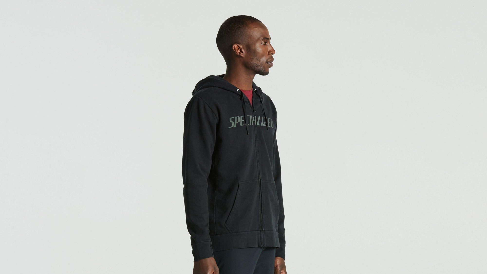 Specialized Men's Legacy Wordmark Zip-Up Hoodie - Black