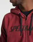 Specialized Men's Legacy Wordmark Zip-Up Hoodie - Maroon