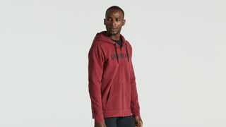 Specialized Men's Legacy Wordmark Zip-Up Hoodie - Maroon