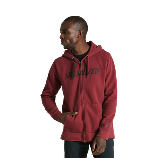 Specialized Men's Legacy Wordmark Zip-Up Hoodie - Maroon