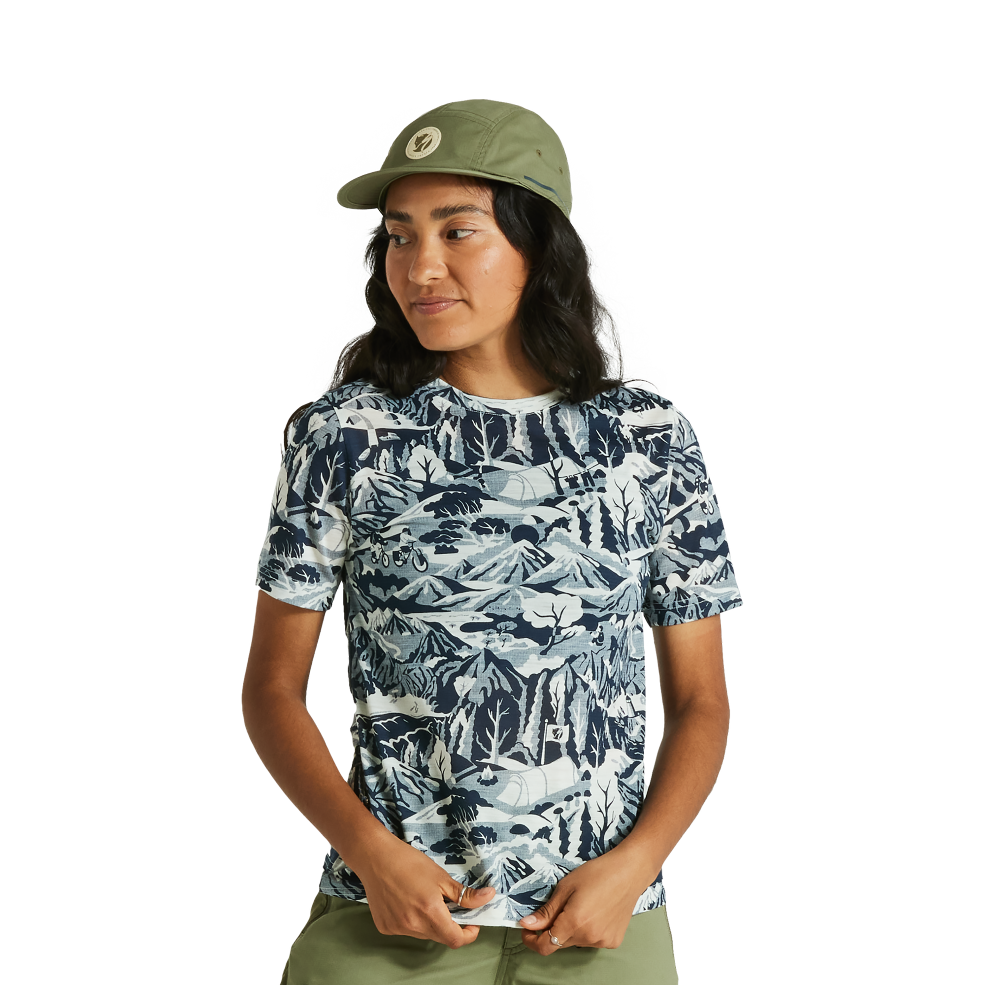 Specialized Women's Fjällräven Wool CaliSwe Short Sleeve Tee - Navy