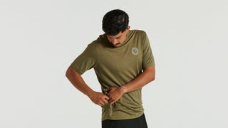 Specialized Men's Fjällräven Wool Short Sleeve Tee - Green