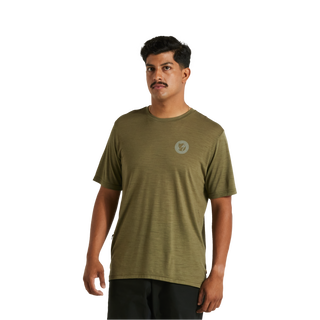 Specialized Men's Fjällräven Wool Short Sleeve Tee - Green