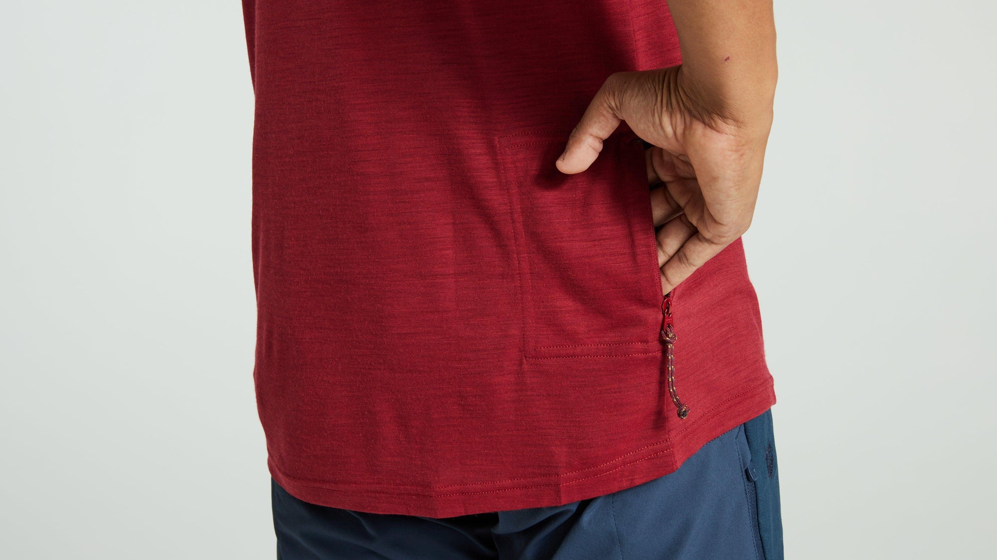 Specialized Men's Fjällräven Wool Short Sleeve Tee - Pomegranate Red
