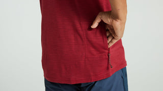 Specialized Men's Fjällräven Wool Short Sleeve Tee - Pomegranate Red