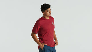 Specialized Men's Fjällräven Wool Short Sleeve Tee - Pomegranate Red