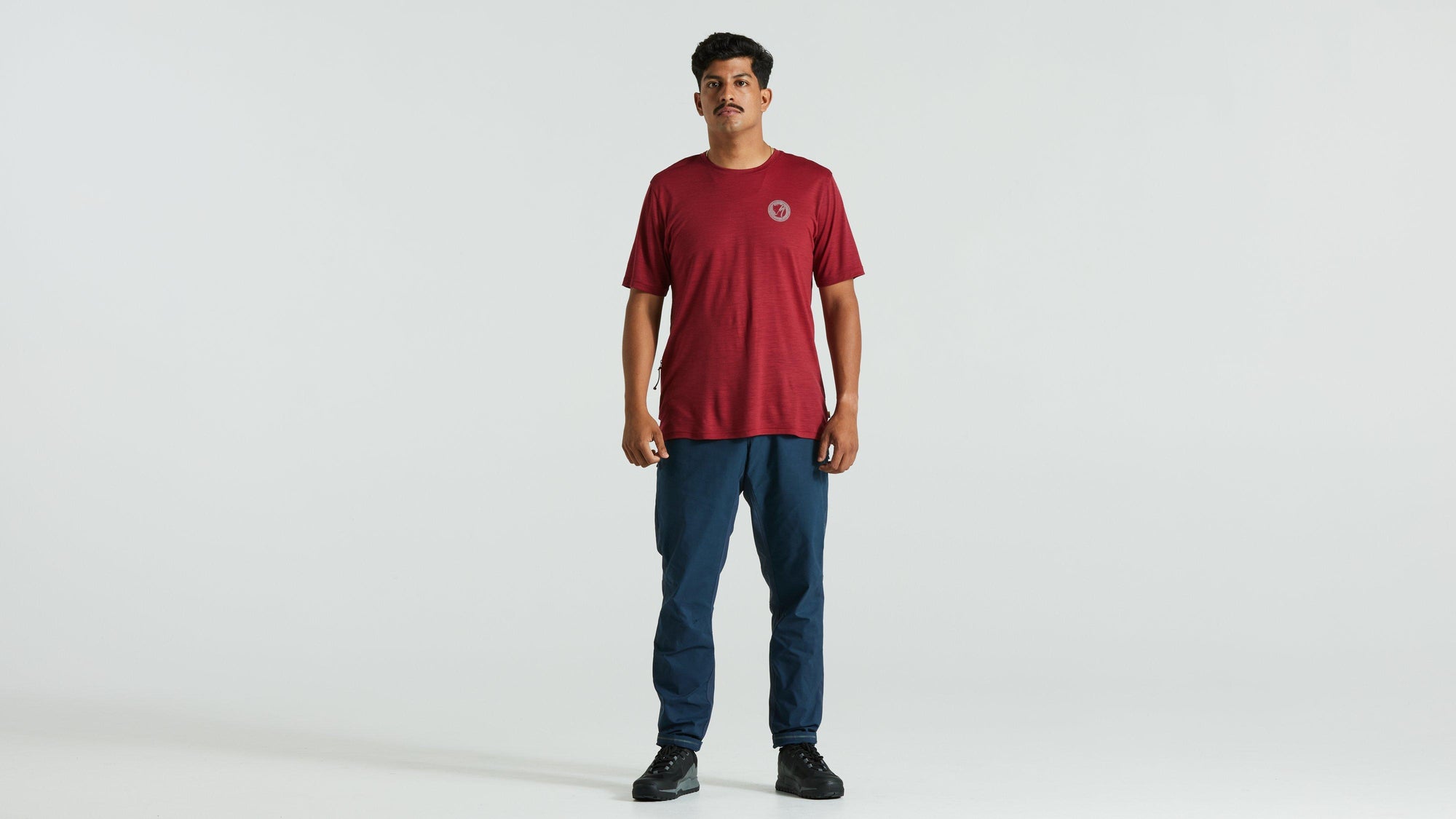Specialized Men's Fjällräven Wool Short Sleeve Tee - Pomegranate Red