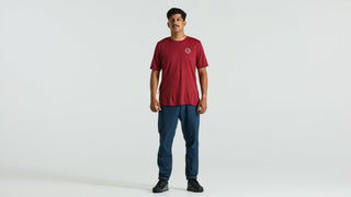 Specialized Men's Fjällräven Wool Short Sleeve Tee - Pomegranate Red