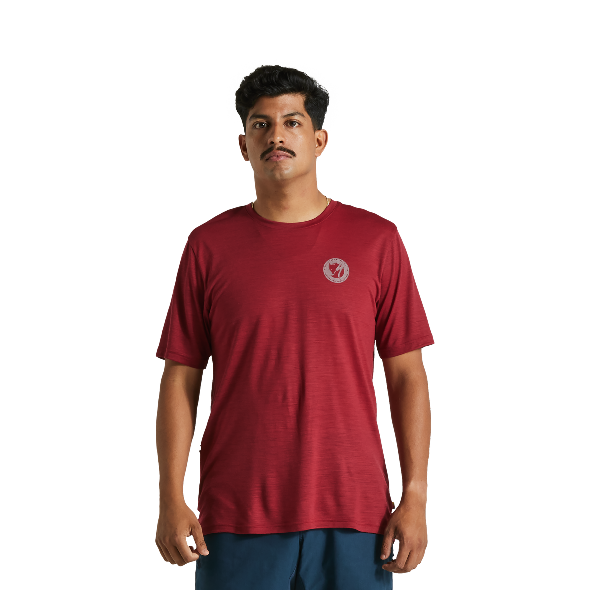 Specialized Men's Fjällräven Wool Short Sleeve Tee - Pomegranate Red