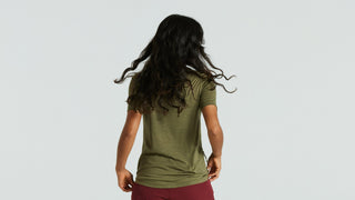 Specialized Women's Fjällräven Wool Short Sleeve Tee - Green
