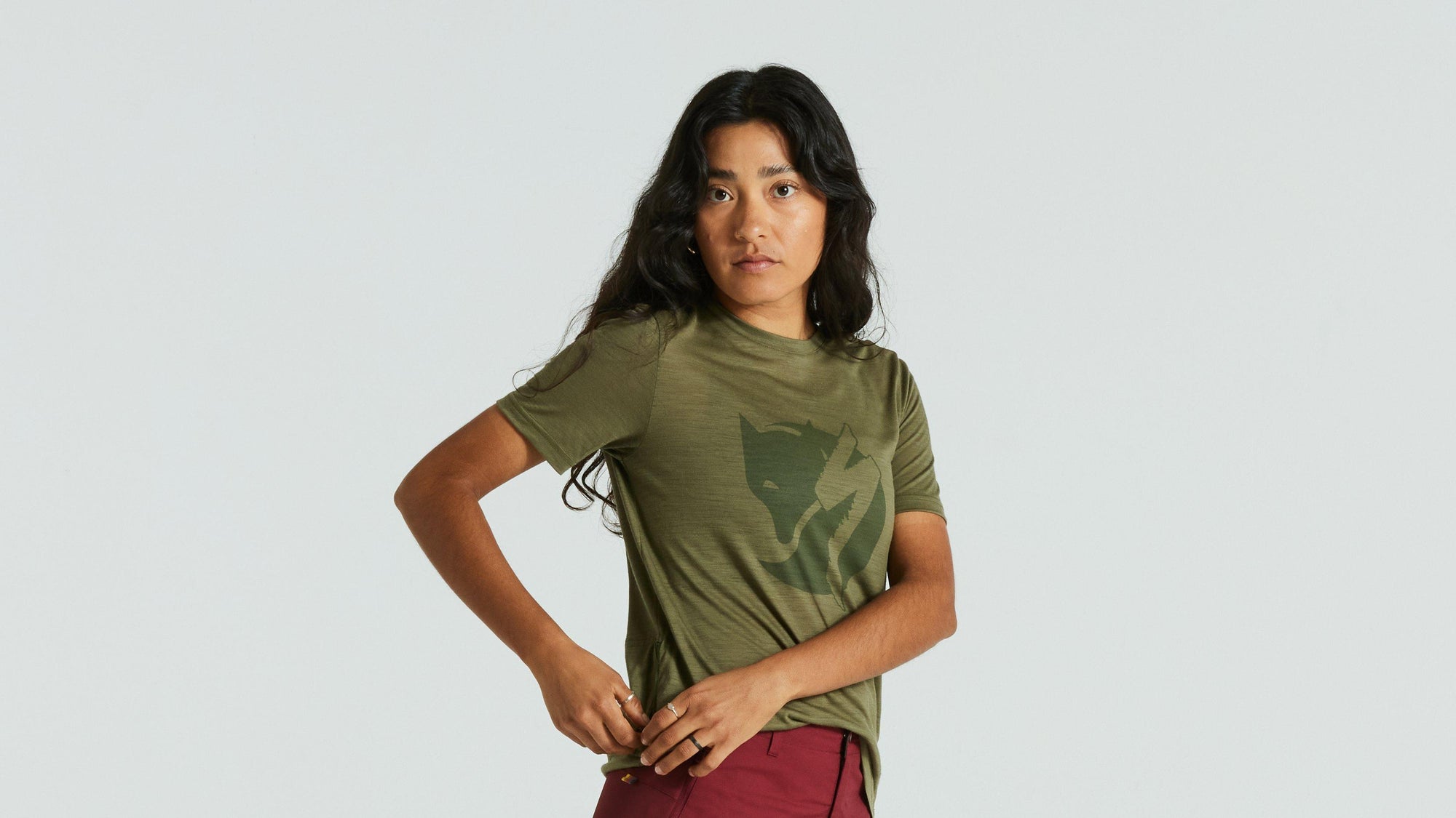 Specialized Women's Fjällräven Wool Short Sleeve Tee - Green