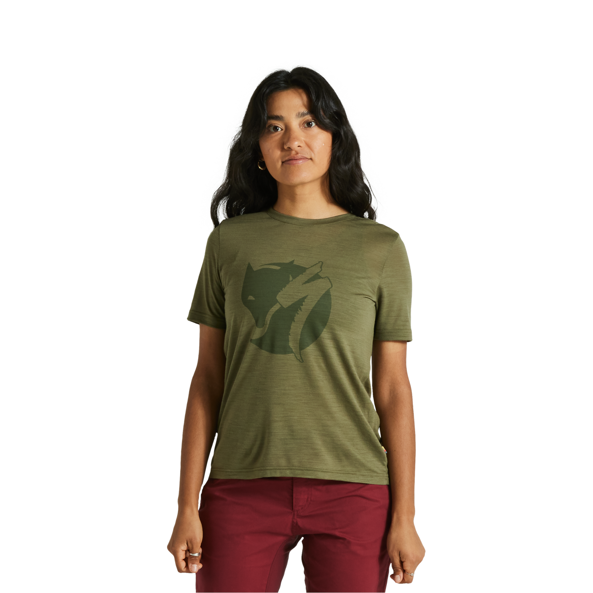 Specialized Women's Fjällräven Wool Short Sleeve Tee - Green