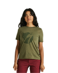 Specialized Women's Fjällräven Wool Short Sleeve Tee - Green