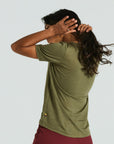 Specialized Women's Fjällräven Wool Short Sleeve Tee - Green