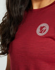 Specialized Women's Fjällräven Wool Short Sleeve Tee - Pomegranate Red